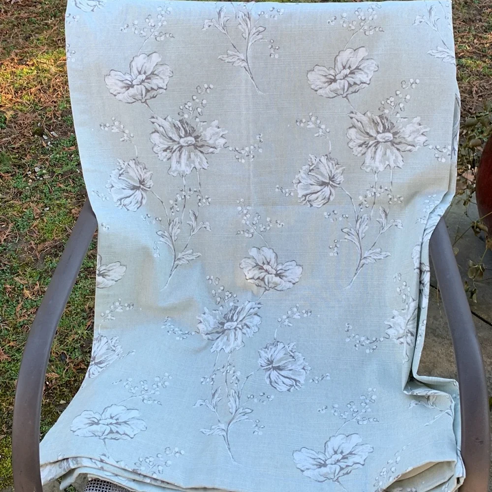 Custom Floral drapes